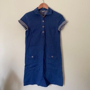 Vintage Talbots Petites Denim Shift Dress | Size 2P